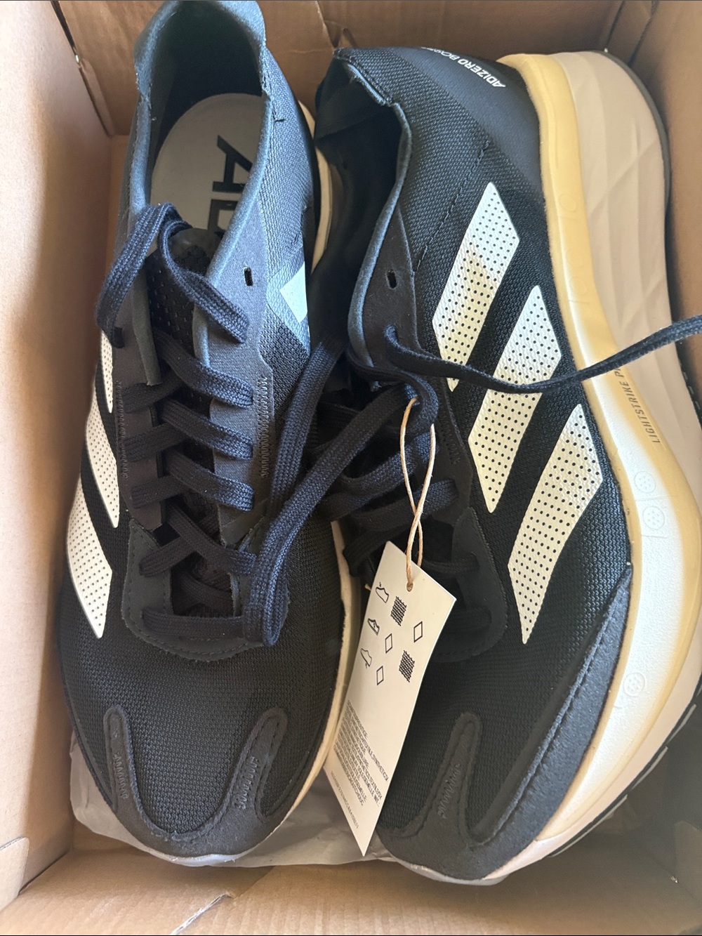 adidas Boston 11 Black White Women's brand new Running Shoes - Picture 2 of 8